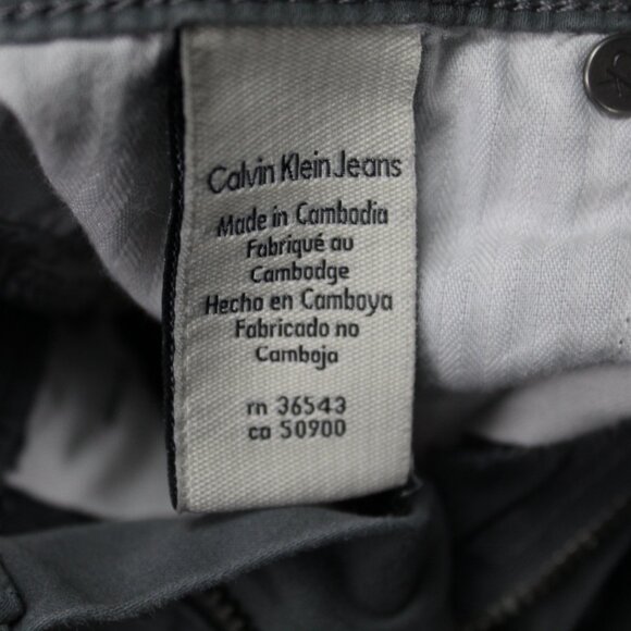 Calvin Klein Jeans Womens 6 (28x28) Blue/Gray Cotton/Viscose Stretch Zip Ankle - Picture 11 of 12